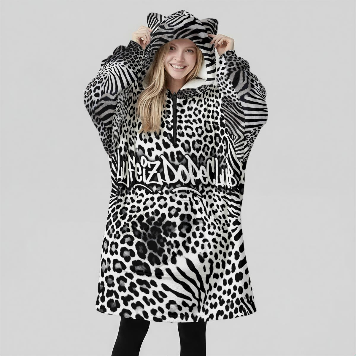 lyfeizdopeclub Oversized Hoodie