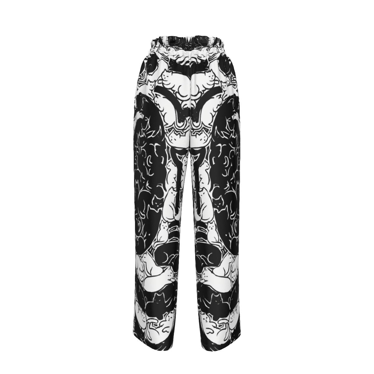 katz Women's Faux Silk Wide-Leg Pants