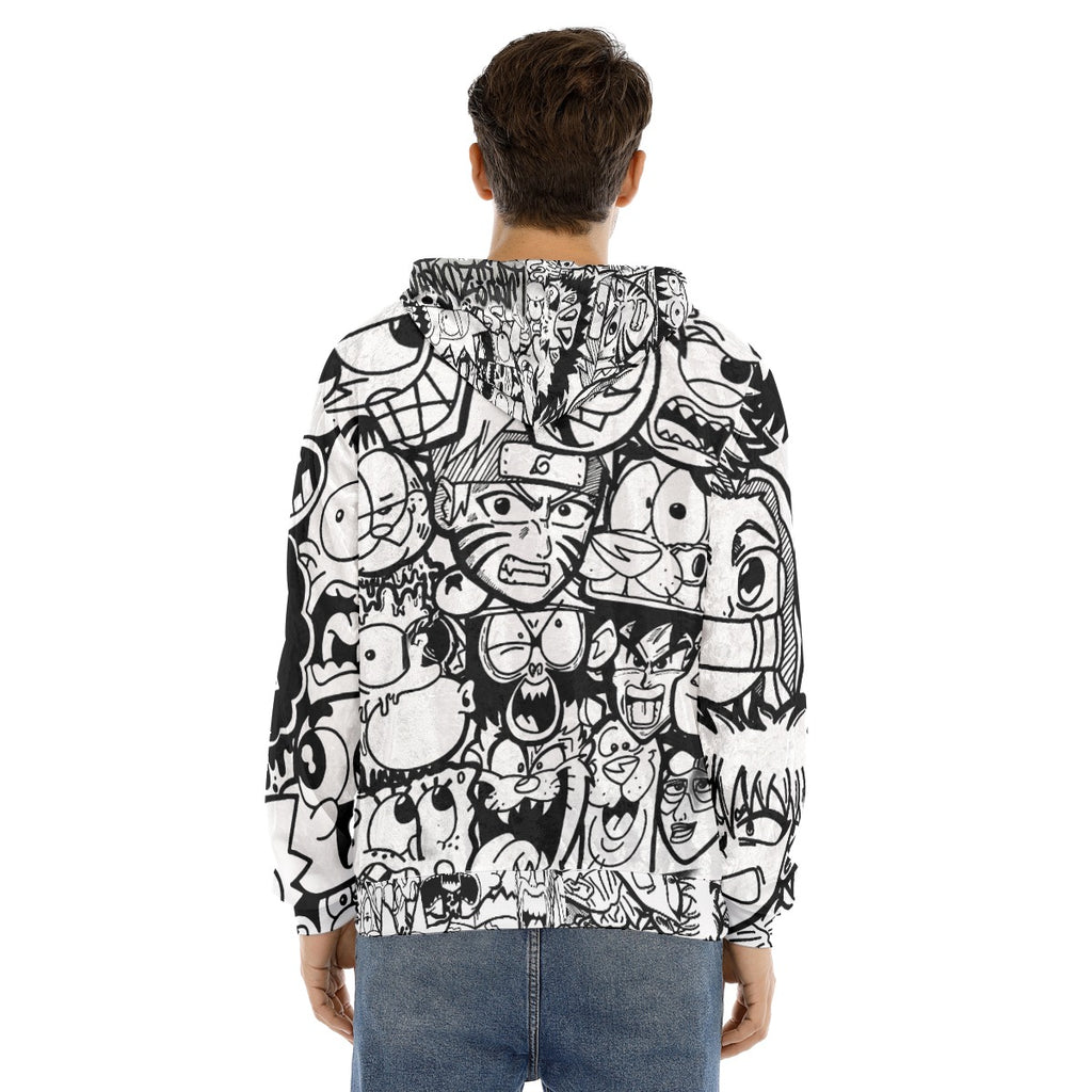Cartoon Velvet Hoodie