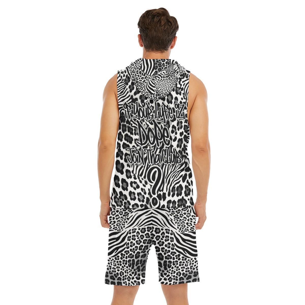 Lyfeizdopeclub  Men's Sleeveless hoodie And Shorts Set