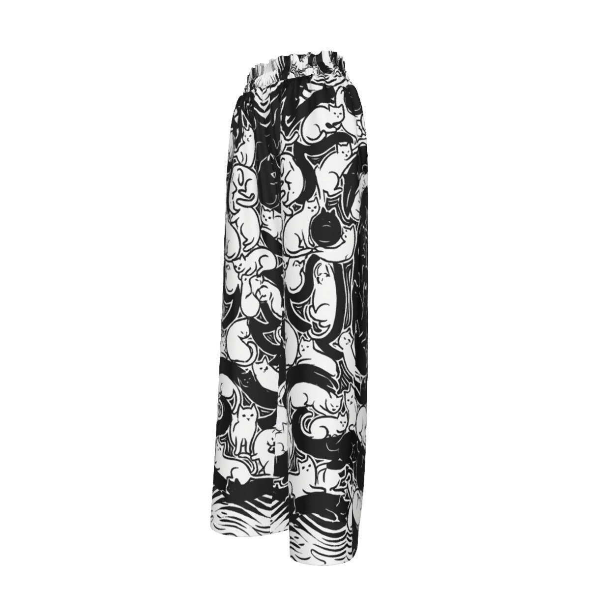 katz Women's Faux Silk Wide-Leg Pants