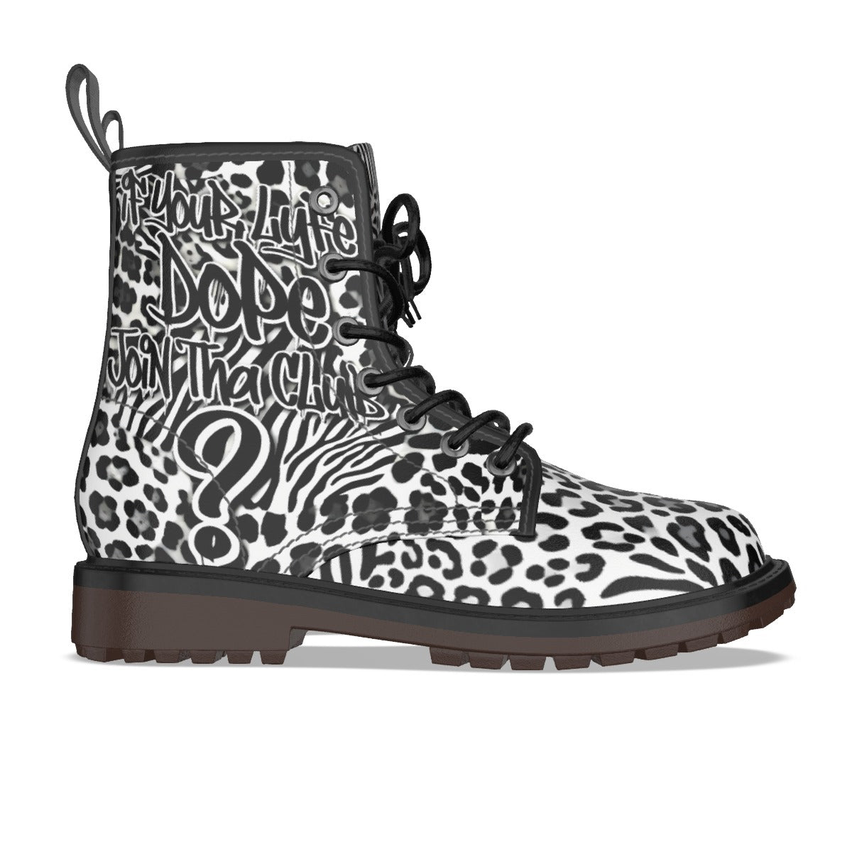 Lyfeizdopeclub Women's Martin Short Boots