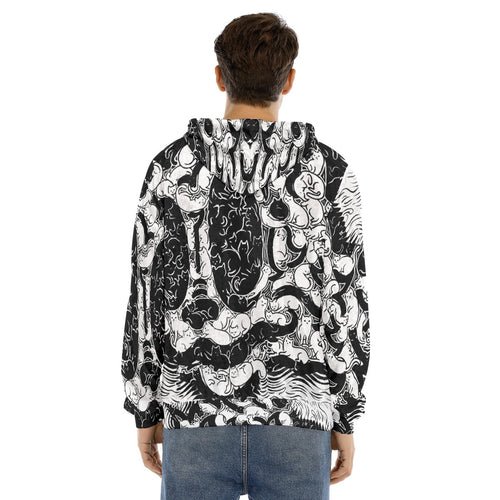 All-Over Print Men's Pullover Hoodie | Velvet