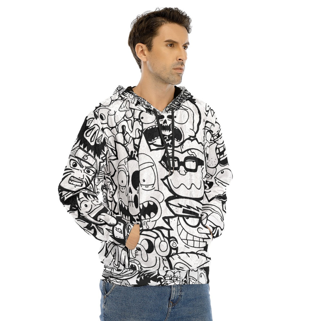 Cartoon Velvet Hoodie