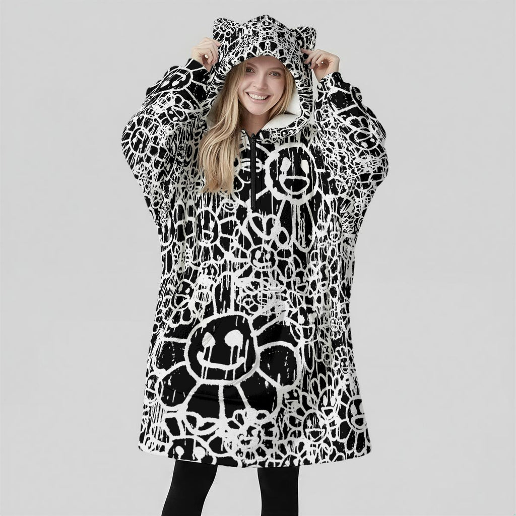 Smiley Oversized Wook Hoodie